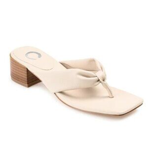 Journee Collection Women's Seelah Sandals - Bone
